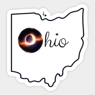 Ohio Total Solar Eclipse April 8, 2024 Sticker